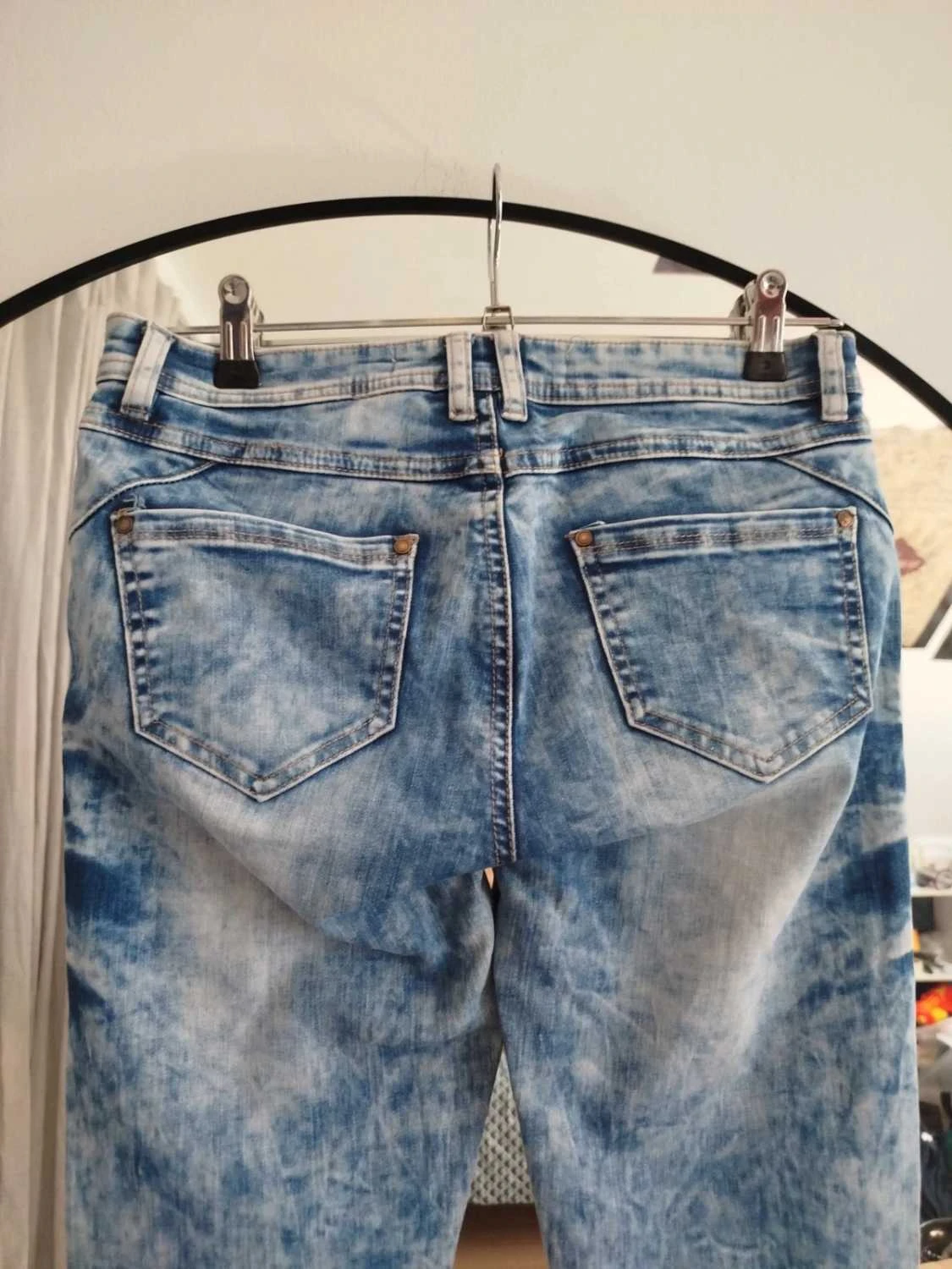 🌆Light blue skinny destroy effect jeans Women Size S / 36 – photo 4